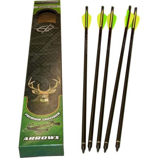 Barnett Headhunter 20-Inch Carbon Crossbow Arrows - 5-Pack (Model 16075)