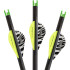Lumenok Crossbow Bolts 20 in. Green Capture Nocks 3 pk.
