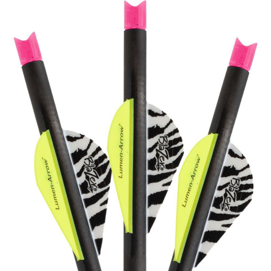 Lumenok Crossbow Bolts 20 in. Pink Moon 3 pk.