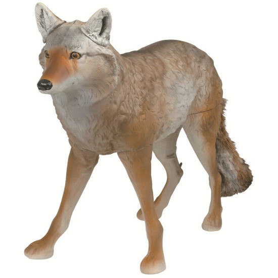 Flambeau Master Series Lone Howler Coyote Decoy – Realistic Predator Hunting Decoy with Faux Fur Tail