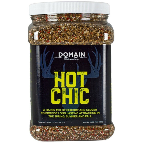 Domain Hot Chic Perennial Food Plot Seed – Clover & Chicory Mix (1/2 Acre)