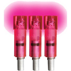 Lumenok Crossbow Nocks Pink Flat Gold Tip 3 pk.
