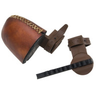 Selway Strap-on Rawhide Stick Quiver Recurve/Longbow 6 Arrow RH/LH
