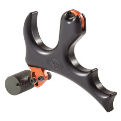 Hot Shot Vapor 3-Finger Thumb Archery Release - Black - Bowhunting & 3-D Target - MPN 5400