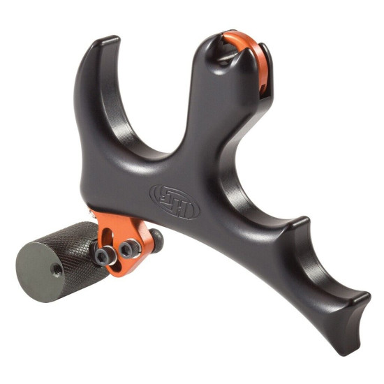 Hot Shot Vapor 3-Finger Thumb Archery Release - Black - Bowhunting & 3-D Target - MPN 5400