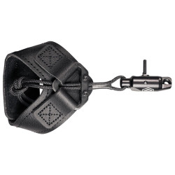 Scott Archery Quick-Shot Release - Single Jaw Caliper, Black Leather Buckle Strap - 3030BS-BK