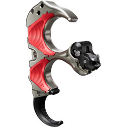 Tru Ball Aileron HBC Flex Release Red/Quick Silver Brass 3 Finger Medium