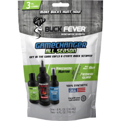 Buck Fever All Season Game Changer Synthetic Deer Scent & Scent Eliminator 3-Pack
