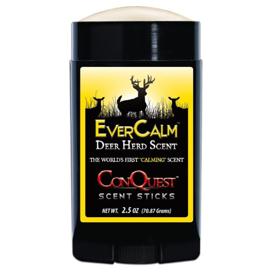 ConQuest EverCalm Deer Herd Scent Stick - All-Season Calming Wax 2.5oz
