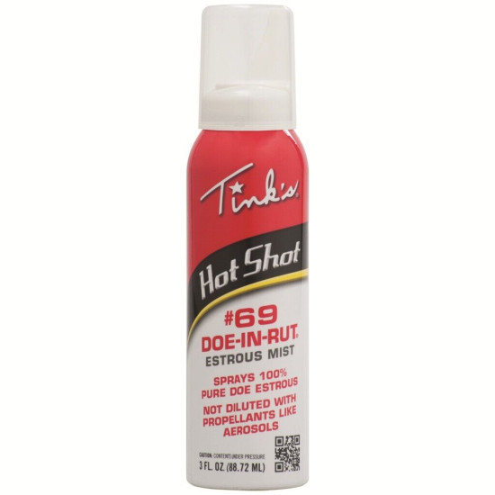 Tinks Hot Shot #69 Doe-In-Rut Estrous Mist 3 oz.