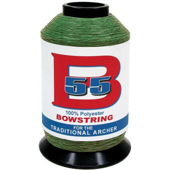 BCY B55 Bowstring Material Green 1/4 lb.