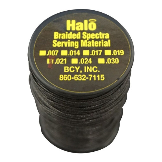 BCY Halo Serving Black .021 75 yds.