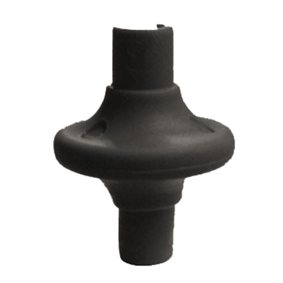 Draves Komfort Kiss Kisser Button Black 1 pk.
