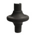 Draves Komfort Kiss Kisser Button Black 25 pk.