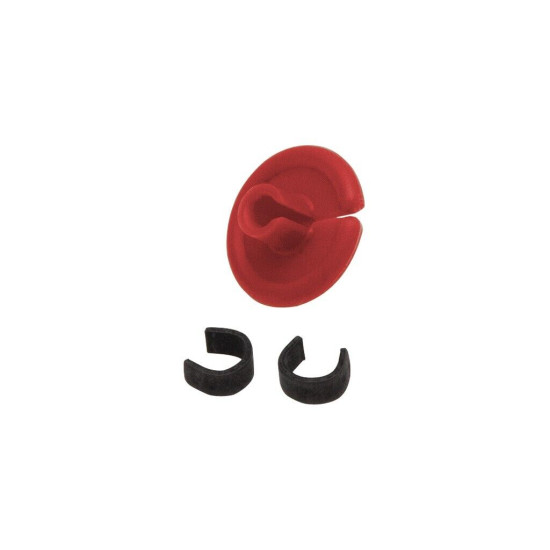 October Mountain String Love 2.0 Kisser Button Red 1 pk
