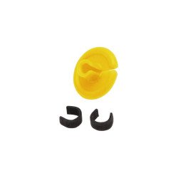 October Mountain String Love 2.0 Kisser Button Yellow 1 pk.