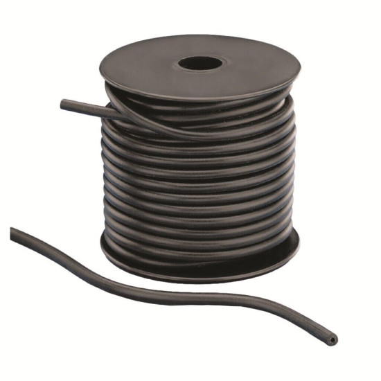 Pine Ridge Silicone Peep Tubing Black 50 ft.