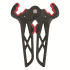 TruGlo Bow Jack Bow Stand Mini Wide Limb Black/Red