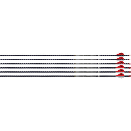 Easton Arrow 4Mm Fmj 400 6-Pack W/ 2" Blazer Vanes, 430156, 723560301560