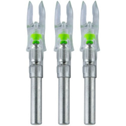 Nockturnal Lighted Nock S-Series Green 3/Pack