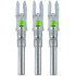 Nockturnal Lighted Nock S-Series Green 3/Pack