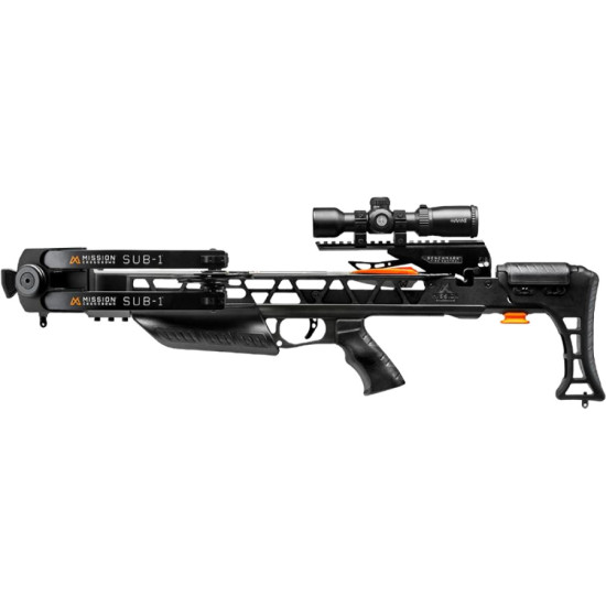 Mission Crossbow Sub-1 Package 385Fps Black, XK031, 720770015034