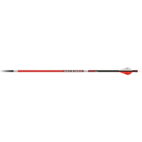 Carbon Express Arrow Maxima Red Sd 400 W/2" Vanes 6Pk, 50870, 044734508708