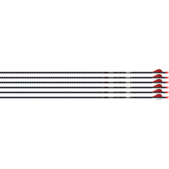 Easton Arrow 5Mm Fmj 300 6-Pack W/ 2" Blazer Vanes, 17840, 723560178407