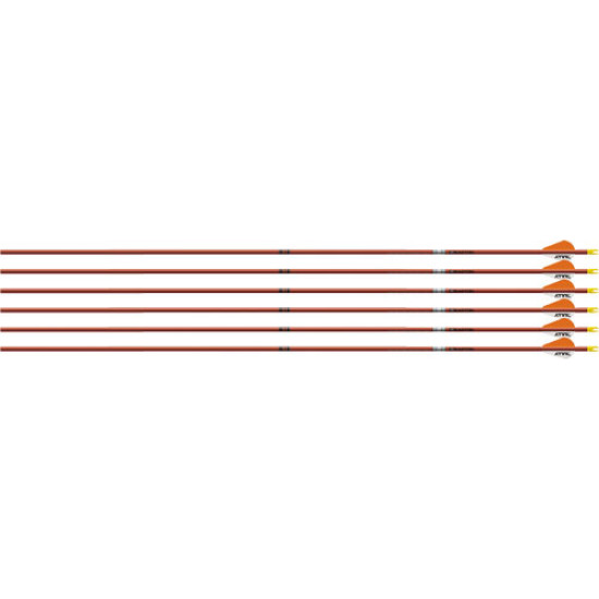 Easton Arrow Fmj 5Mm 340 W/ 2" Bully Vanes 6-Pack Autumn Org, 130474, 723560304745