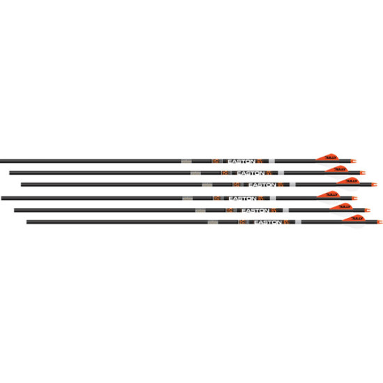 Easton Arrow 6.5Mm Match Grade 400 W/2" Bully Vanes 6-Pack, 128961, 723560289615