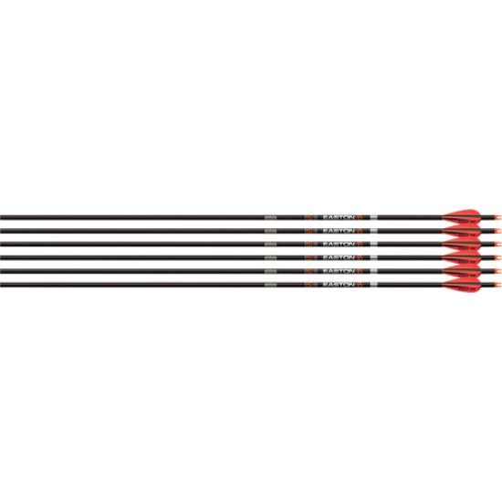 Easton Arrow 6.5Mm Match Grade 340 W/3" Aae Hybrid Vanes 6Pk, 301362, 723560013623