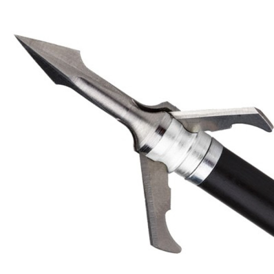 Grim Reaper Broadhead Fatal Steel 3-Blade 100Gr 1 1/4" Cut, 1301, 814846013014