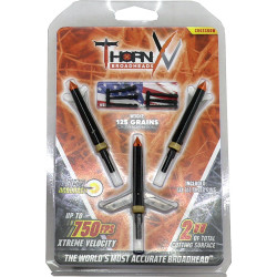 Thorn Broadheads Xv Crossbow 125Gr 2-Blade 2" Cut 3Pk