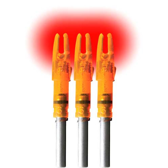 Lumenok Lighted Nock Gt-Series Hd Orange 3Pk, GT3, 850722000433