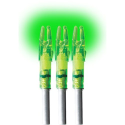 Lumenok Lighted Nock Gt-Series Green 3Pk