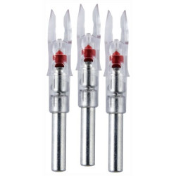 Nockturnal Lighted Nock Gt-Series Red 3/Pack