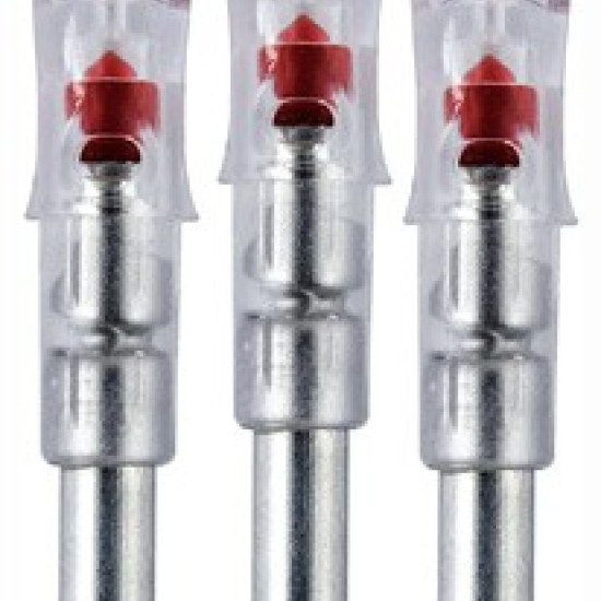 Nockturnal Lighted Nock Gt-Series Red 3/Pack, NT102, 818322010030