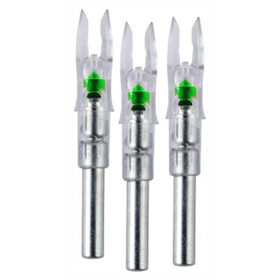 Nockturnal Lighted Nock Gt-Series Green 3/Pack, NT105, 818322010061