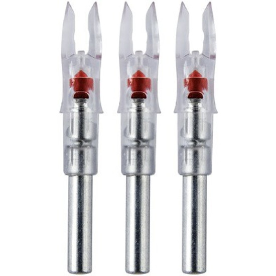 Nockturnal Lighted Nock S-Series Red 3/Pack, NT202, 818322010153