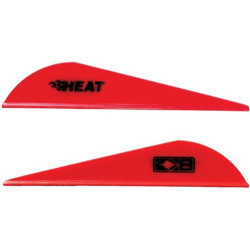 Bohning Heat Vane 2.5" Solid Red 36Pk