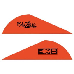 Bohning Blazer Vanes 2" Solid Neon Red 100Pk