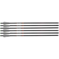 Easton Xbow Bolt 9Mm Carbon 22" W/3" Vanes Flat Back 6-Pk