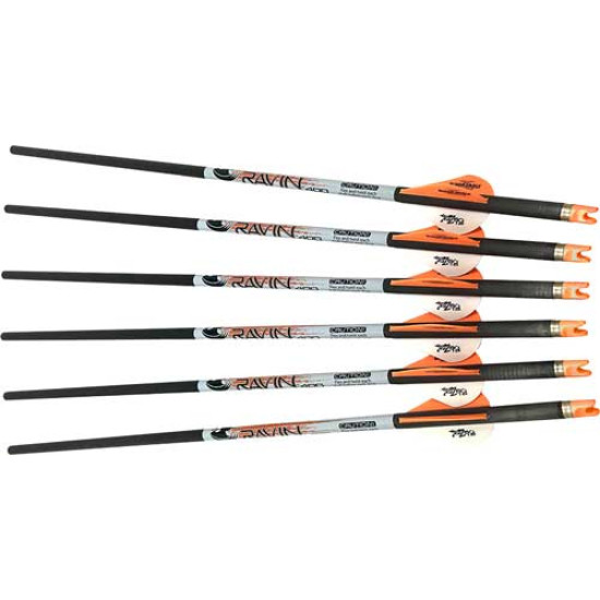 Ravin Xbow Arrow Premium Carbon W/2" Vane .001" 6Pk, R139, 815942021392