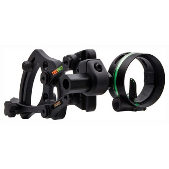 Truglo Bow Sight Range Rover 1-Pin .019 Dia Black, TG6211B, 788130016992