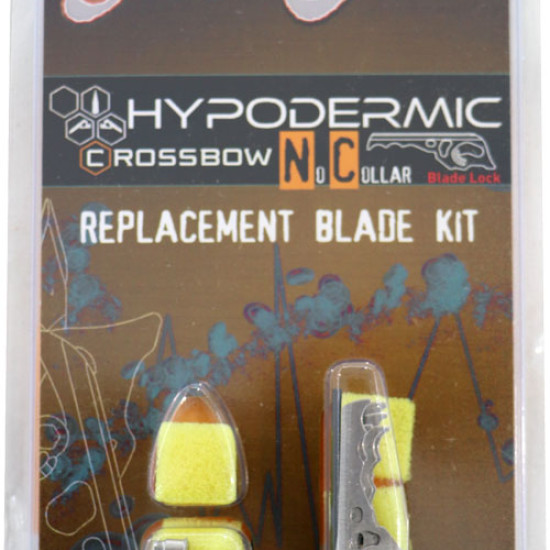 Rage Replacement Blades Hypodermic Xbow No-Collar, R38205, 818322012676