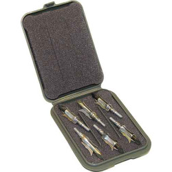 Mtm Mechanical Broadhead Case Holds 6 Broadheads Army Green