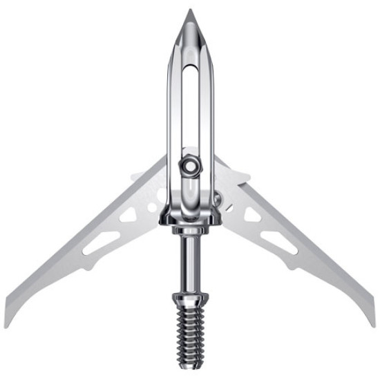 Ravin Broadheads Steel 2-Blade Mechanical 100Gr 2" Cut 3Pk, R101, 815942021019