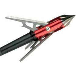 Rage Broadhead 3-Blade W/Sc 100Gr Chisel Tip 1.6" Cut 3Pk