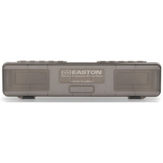 Easton Deluxe Crossbow Bolt Box Holds 12 Xbow Bolts Grey, 925322, 723560253227