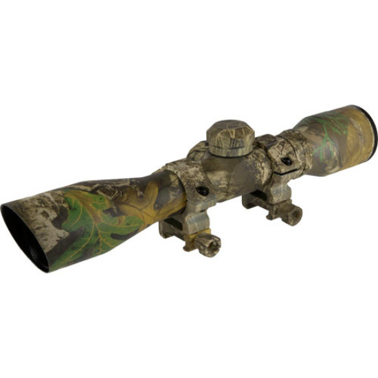 Truglo Crossbow Scope 4X32 Camo With Rings, TG8504C3, 788130010631